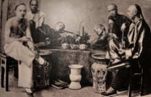 Penang Museum - photo of opium smokers